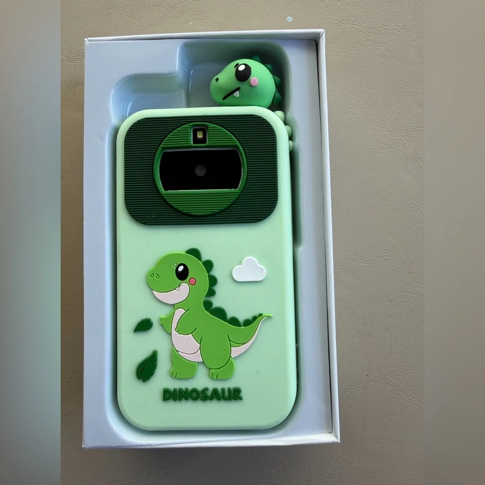 Kids Camera & Phone Toy - green Dino